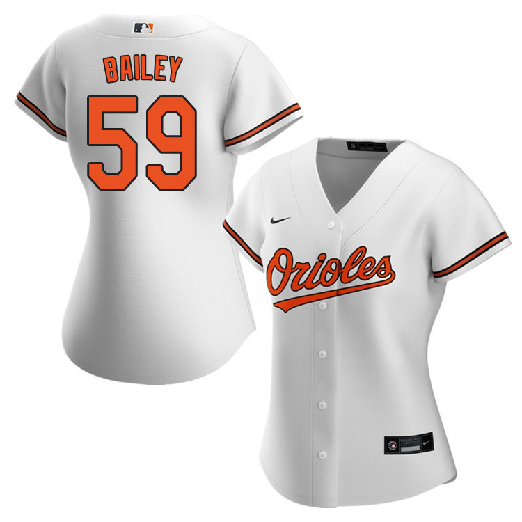 Nike Women #59 Brandon Bailey Baltimore Orioles Baseball Jerseys Sale-White